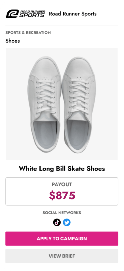 Payout Card - Shoes