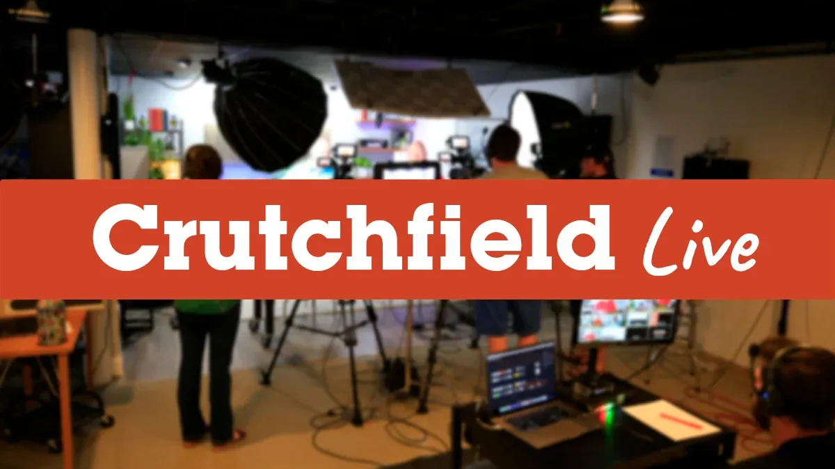 Crutchfield Live broadcast studio