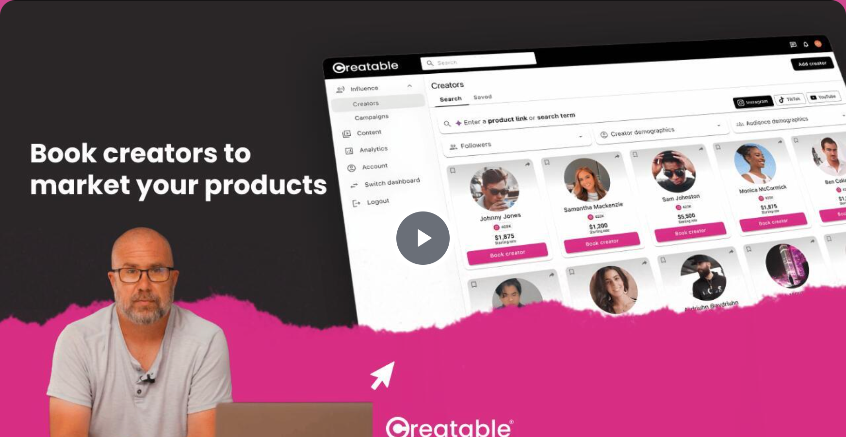 Book creators to market your products