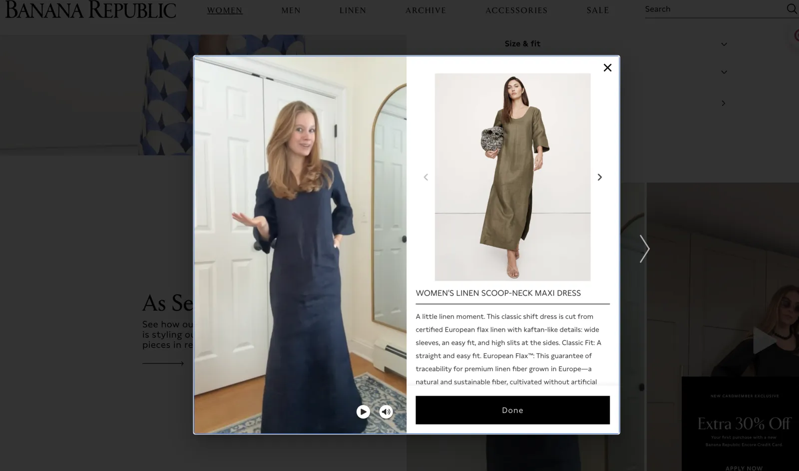 Creator video carousel live on a retail PDP